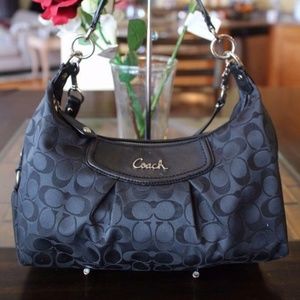 Coach F19766 Black Ashley Signature Convertible